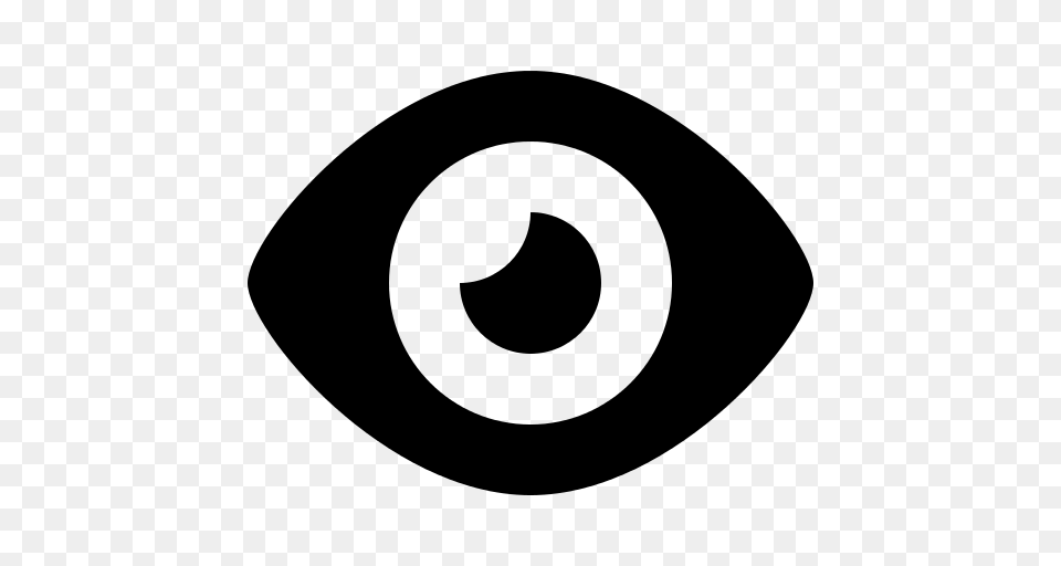 View Eye Icon, Gray Png Image