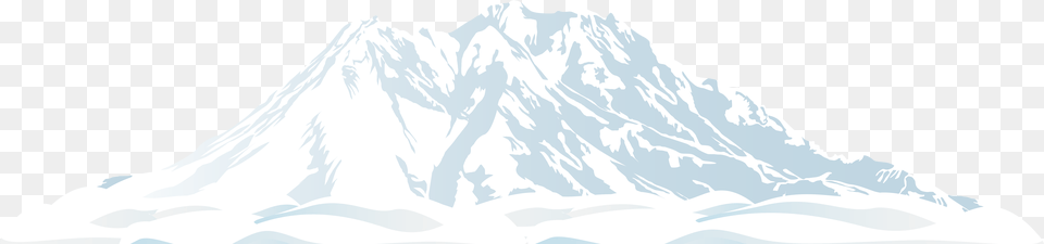 View Full Size Clipart Snowy Mountain, Ice, Nature, Outdoors, Mountain Range Free Png Download