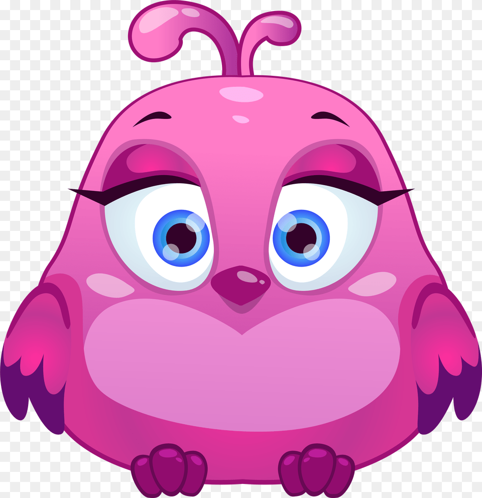 View Full Size Cute Bird Clipart, Purple, Art Png