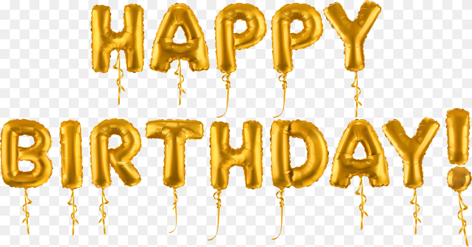 View Full Size Gold Happy Birthday Text, Accessories, Jewelry, Necklace, Art Png