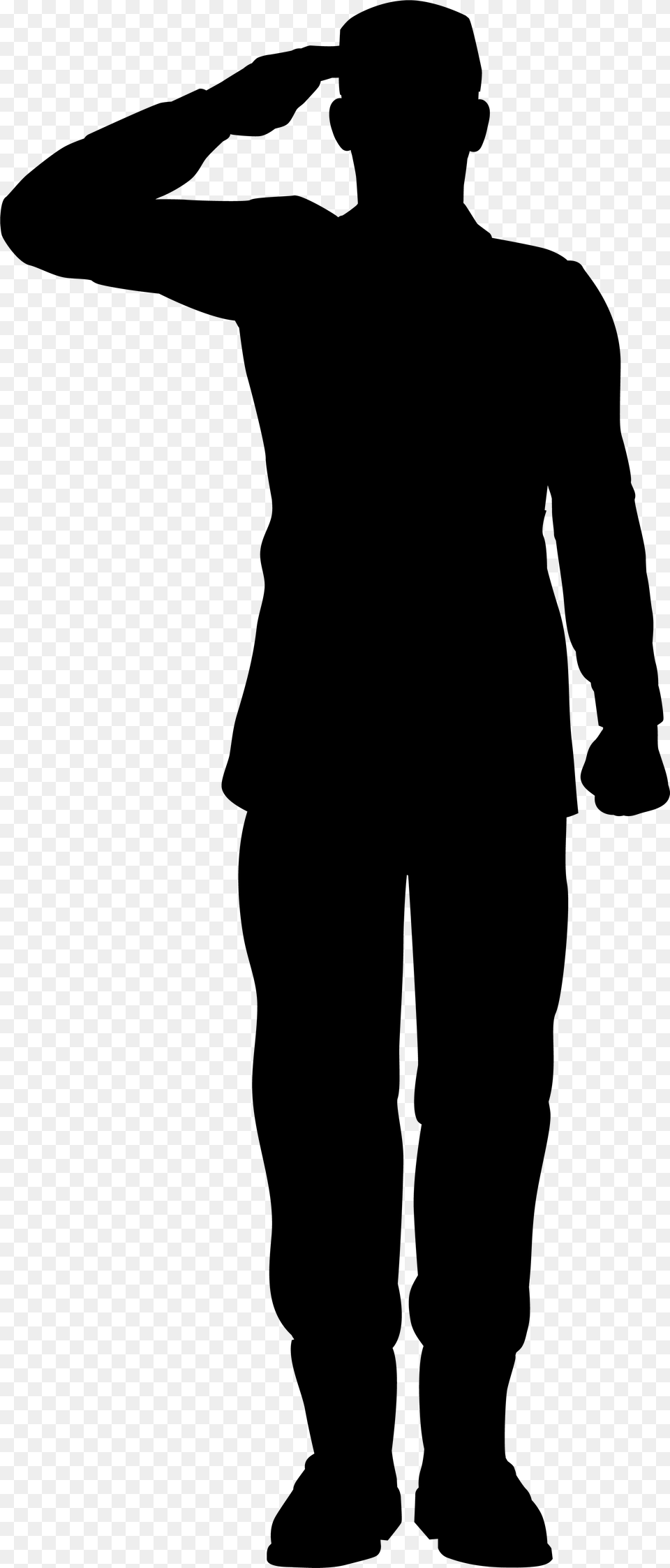 View Full Size Soldier Clipart, Gray Free Transparent Png
