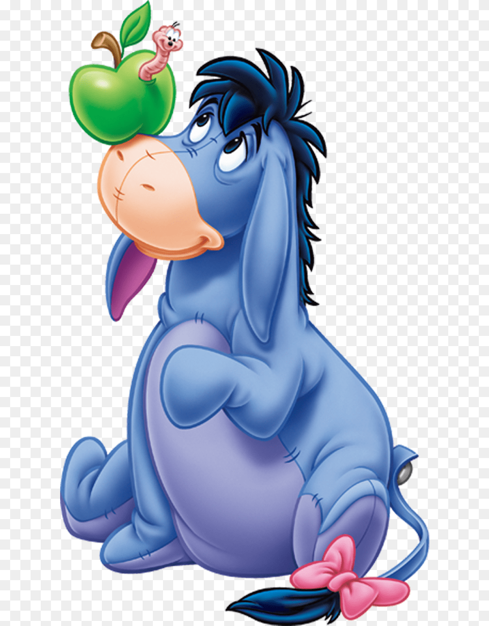 View Full Size Winnie The Pooh Donkey, Book, Comics, Publication, Toy Png Image