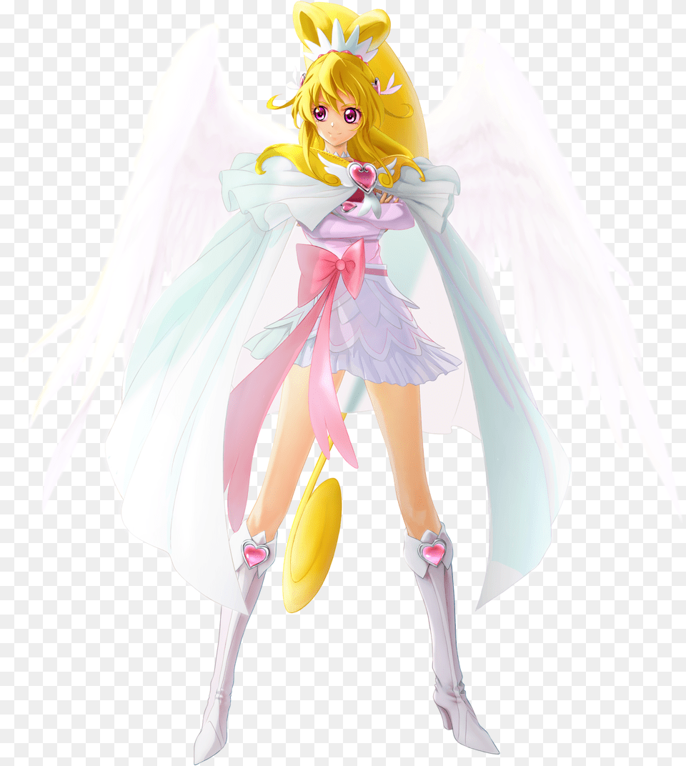 View Fullsize Cure Heart Image Action Figure, Person, Angel, Book, Comics Png