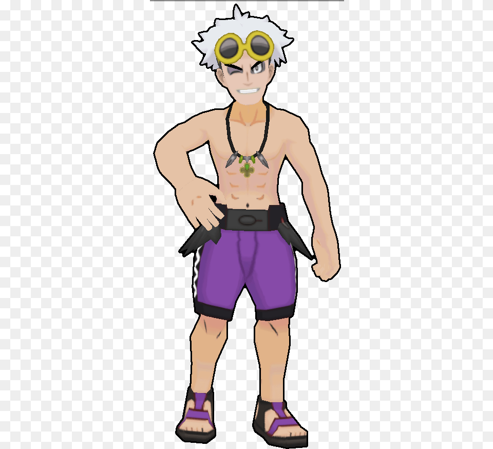 View Guzma Swimsuit Edit Cartoon, Shorts, Clothing, Person, Accessories Png