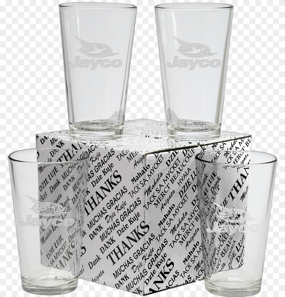 View High Res Image Promotional 16 Oz Mixing Glass Thank You Set Of Four, Cup, Alcohol, Beer, Beverage Free Transparent Png