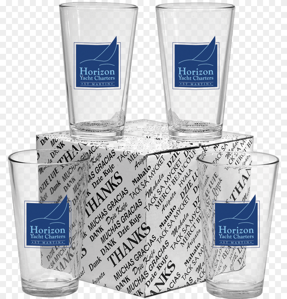 View High Res Image Set Of 4 16 Oz Mixing Glasses, Glass, Cup Png