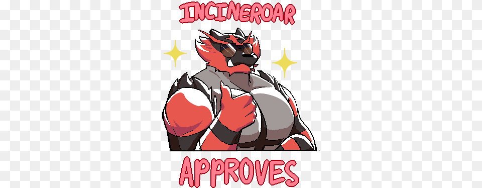 View Incineroar Approves2 Incineroar, Publication, Book, Comics, Baby Free Png