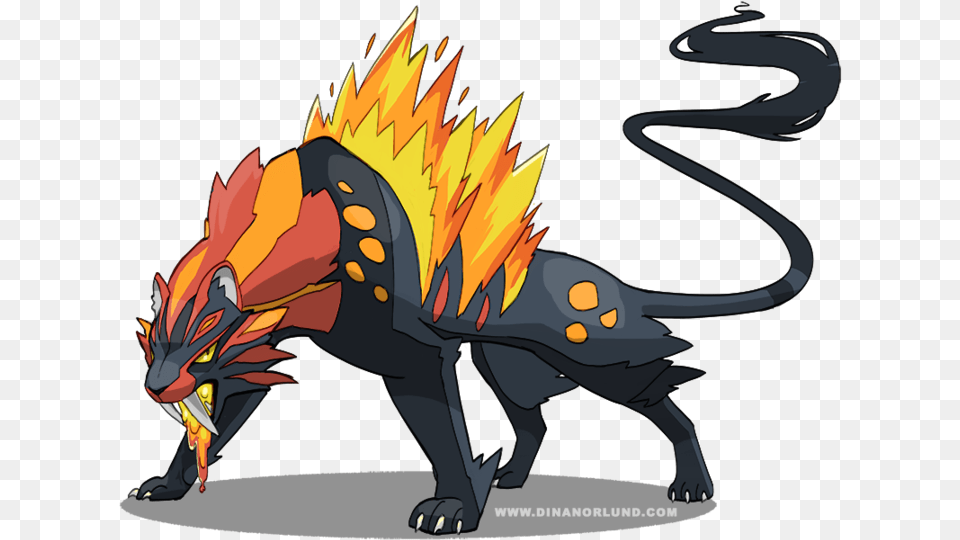 View Incineroar Evolved Form Of Litten, Dragon, Animal, Fish, Sea Life Free Png