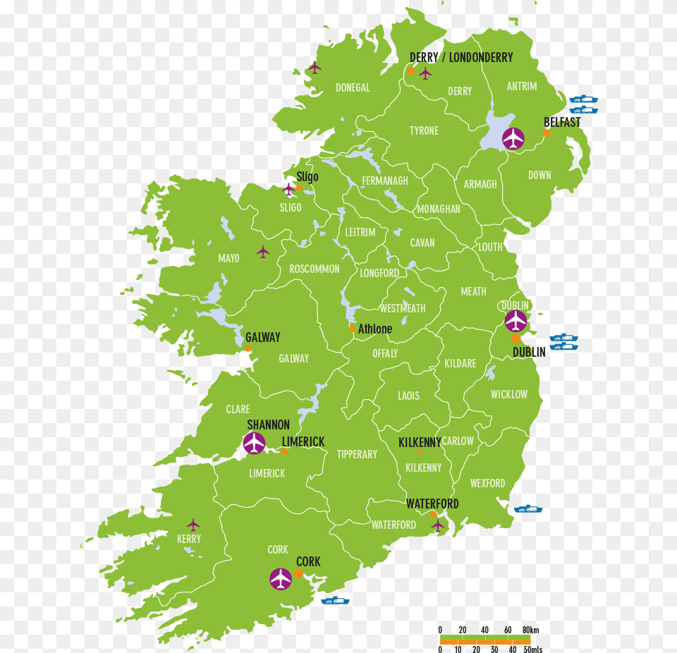 View Ireland Map Clipart Download Ireland Map North And South, Vegetation, Tree, Rainforest, Plot Free Transparent Png