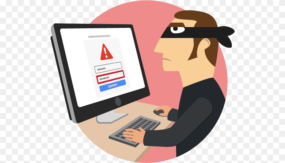 View Larger Beware Of Phishing Scams Cyber Security Threats Clipart, Computer, Electronics, Pc, Adult Png