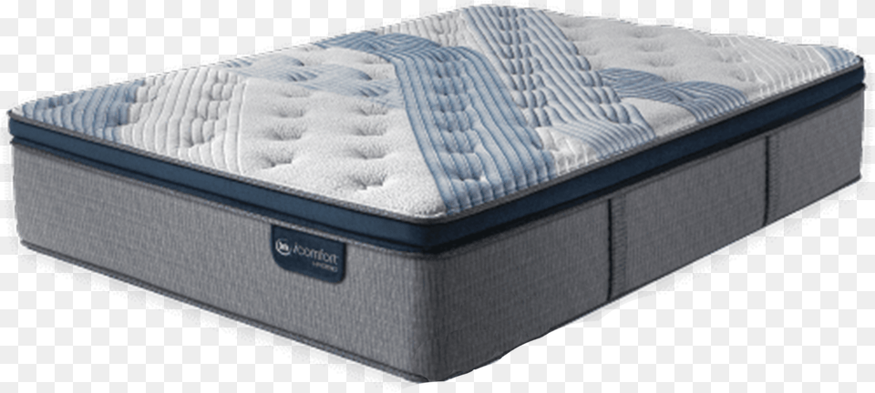 View Larger Blue Fusion 1000 Plush Pillow Top King, Furniture, Mattress, Box, Bed Free Transparent Png