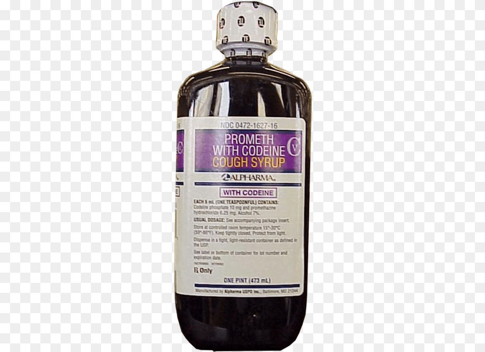 View Larger Pint Of Lean, Food, Seasoning, Syrup, Bottle Free Png