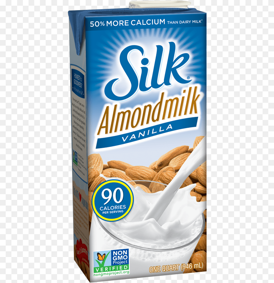 View Larger Silk Almond Milk 90 Calories, Food, Produce, Grain Png Image