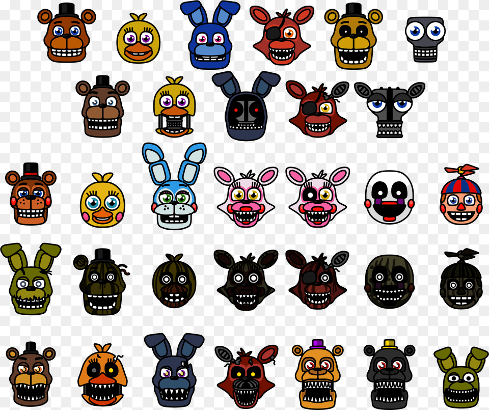 View Media Fnaf All Characters, Face, Head, Person, Baby Png