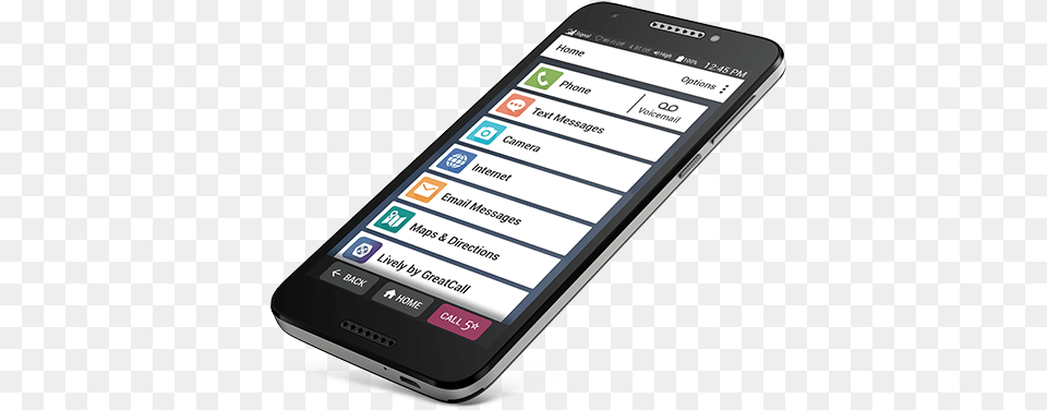 View Of The Jitterbug Smart2 Lying Flat Samsung Jitterbug Smart 2 Easy To Use Large Screen, Electronics, Mobile Phone, Phone Png Image