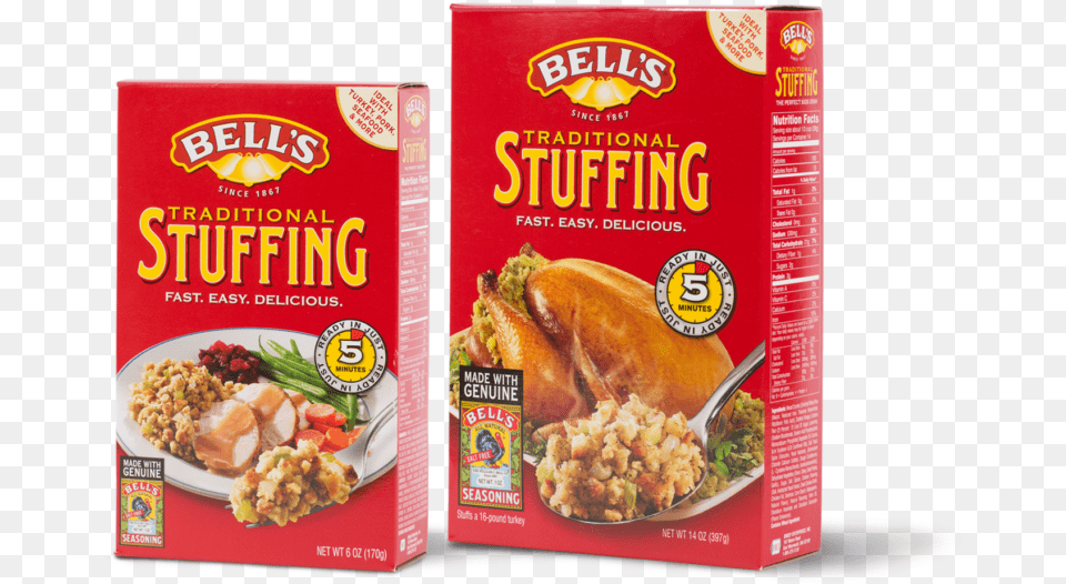 View Product Bells Traditional Stuffing 16 Oz Box, Dinner, Food, Lunch, Meal Png