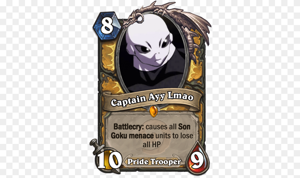 View Samegoogleiqdbsaucenao Captain Ayy Lmao Card Hearthstone Flame Leviathan, Advertisement, Book, Publication, Baby Png