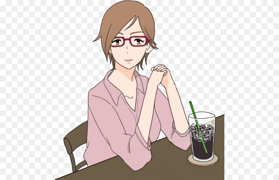 View Samegoogleiqdbsaucenao Chinatsu Cool Drink Cartoon, Adult, Publication, Person, Female Png Image