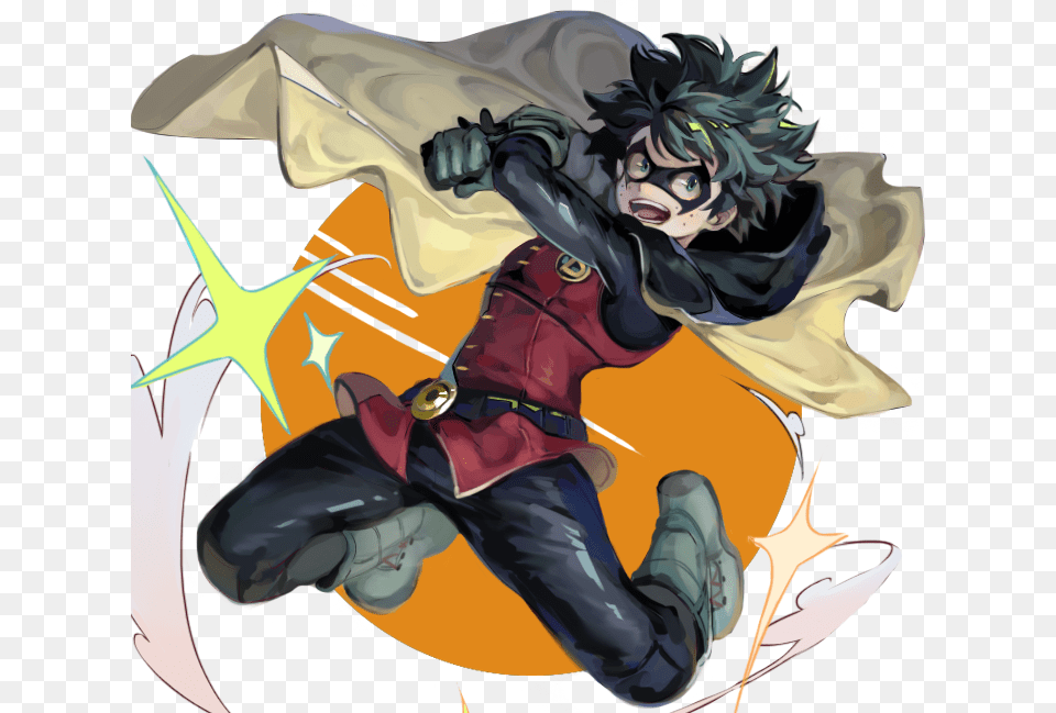 View Samegoogleiqdbsaucenao Deku Robin Boku No Hero Academia Dc, Book, Comics, Publication, Person Png