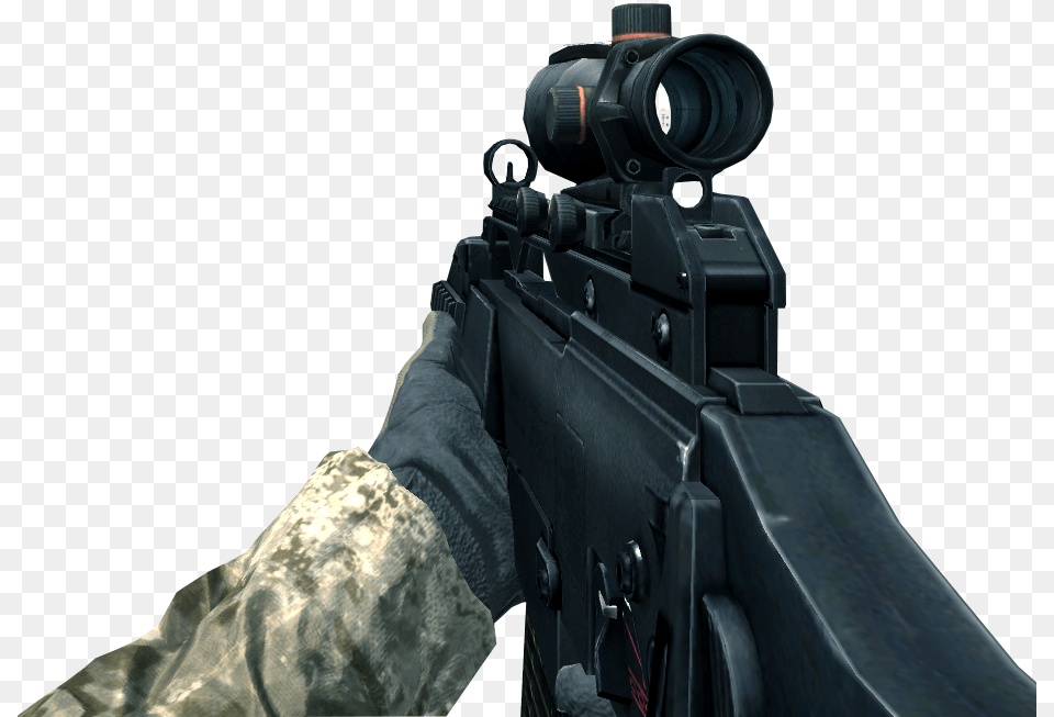 View Samegoogleiqdbsaucenao G36c Acog Scope Cod4 Call Of Duty, Weapon, Firearm, Gun, Rifle Free Png Download