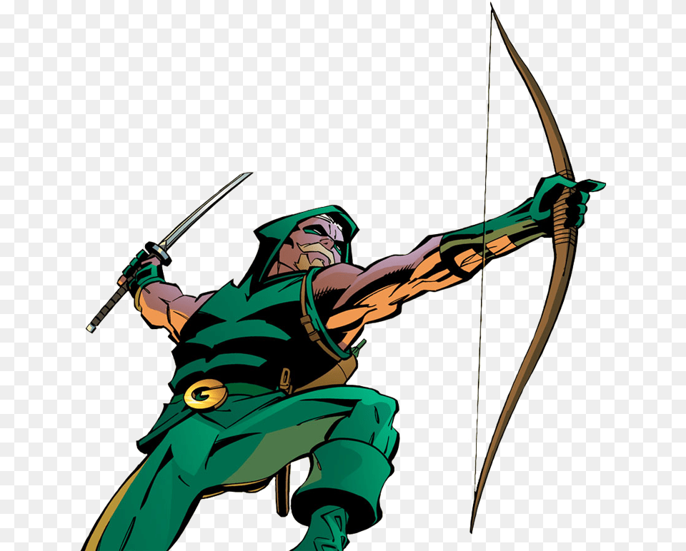 View Samegoogleiqdbsaucenao Green Arrow Arqueiro Verde, Archer, Archery, Bow, Weapon Free Transparent Png