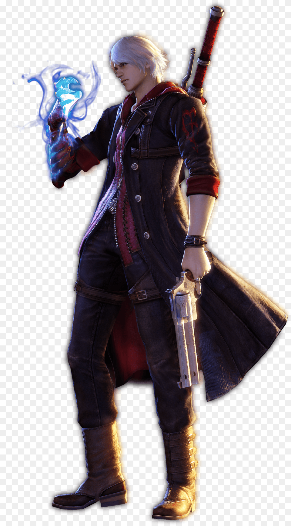 View Samegoogleiqdbsaucenao Img 0569 Dante Devil May Cry, Clothing, Person, Weapon, Firearm Png Image