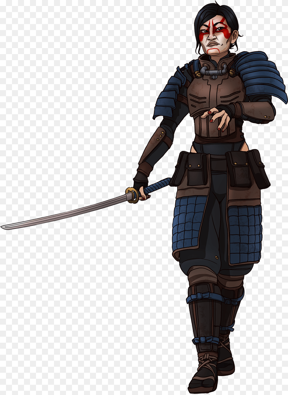 View Samegoogleiqdbsaucenao Kieva Nanjim Raider Fan Art Fallout, Sword, Weapon, Person, Samurai Free Transparent Png