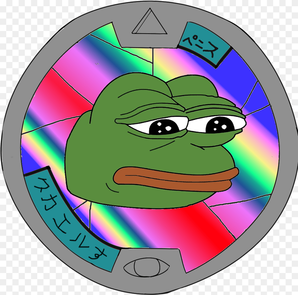 View Samegoogleiqdbsaucenao Rare Pepe Medal Cartoon, Art, Disk, Photography, Baby Free Transparent Png