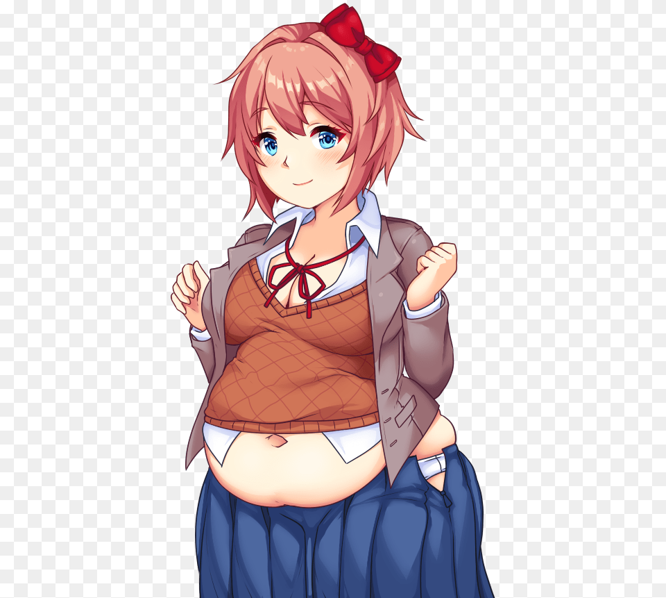 View Samegoogleiqdbsaucenao Sayori Chubby Sayori, Book, Comics, Publication, Baby Free Png Download