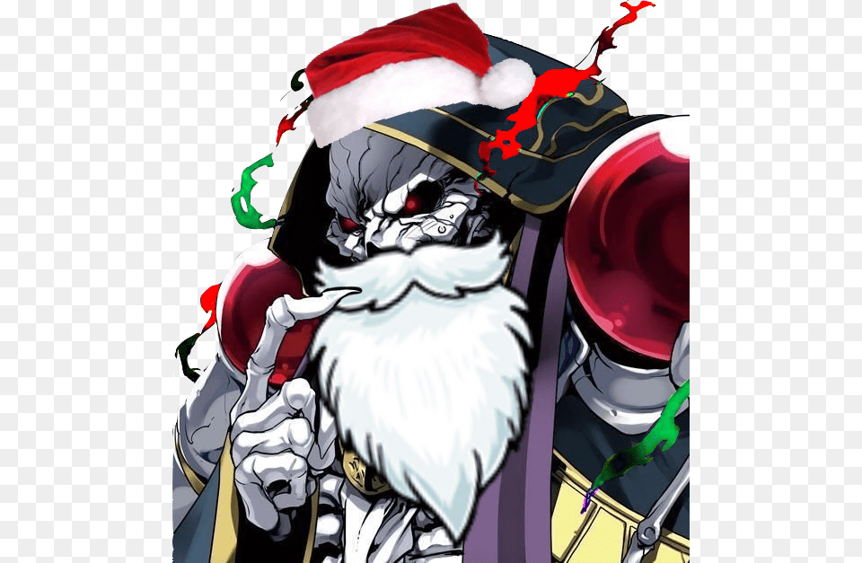 View Samegoogleiqdbsaucenao Skelly Festive Ainz Ooal Gown, Book, Comics, Publication, Baby Free Transparent Png
