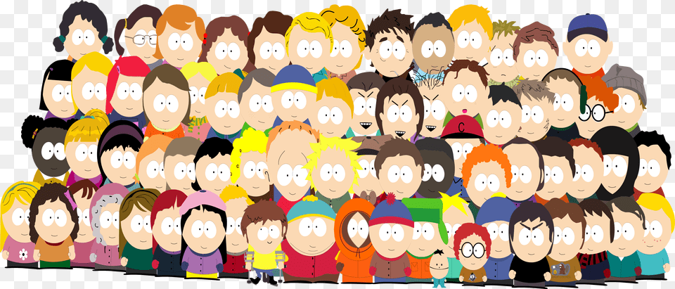 View Samegoogleiqdbsaucenao Students Of South Park, Person, Crowd, Head, Face Free Transparent Png