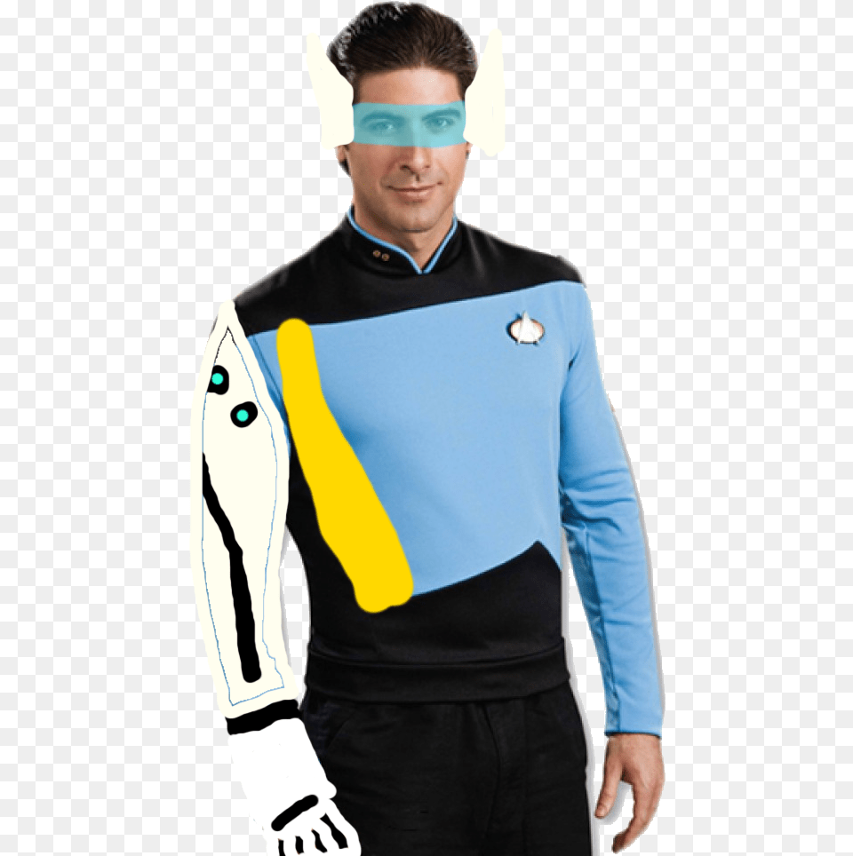 View Samegoogleiqdbsaucenao Symmetra Rubie39s Men39s Star Trek Tng Deluxe Science Uniform, Sleeve, Shirt, Person, Long Sleeve Free Png Download