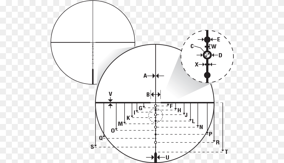 View Subtensions Nikon Bdc 600 Reticle Subtensions, Chart, Plot, Sphere, Diagram Png Image