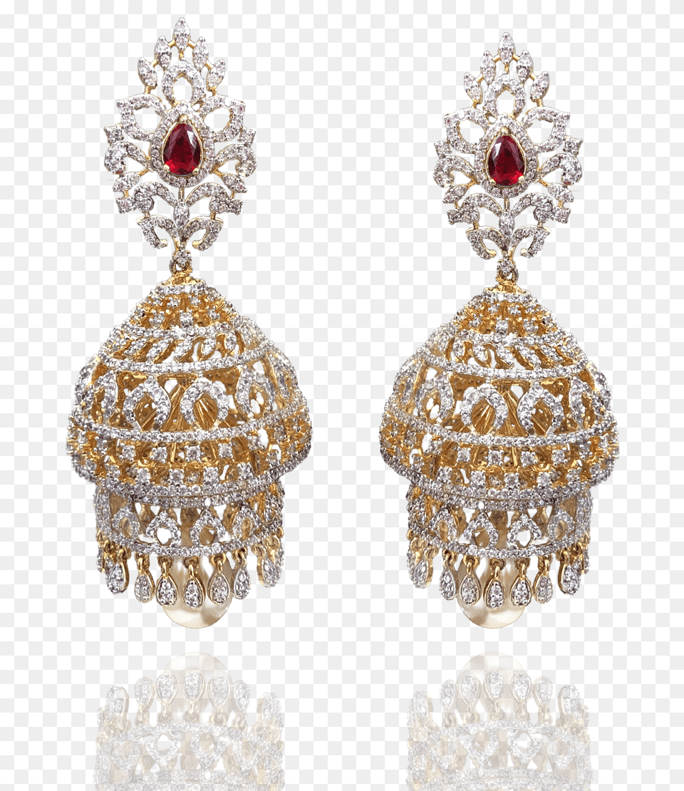 View Two Layer Jhumka Designs Amp Many More Here At Sneha Latest Jhumka Design 2018, Accessories, Earring, Jewelry, Chandelier Free Png
