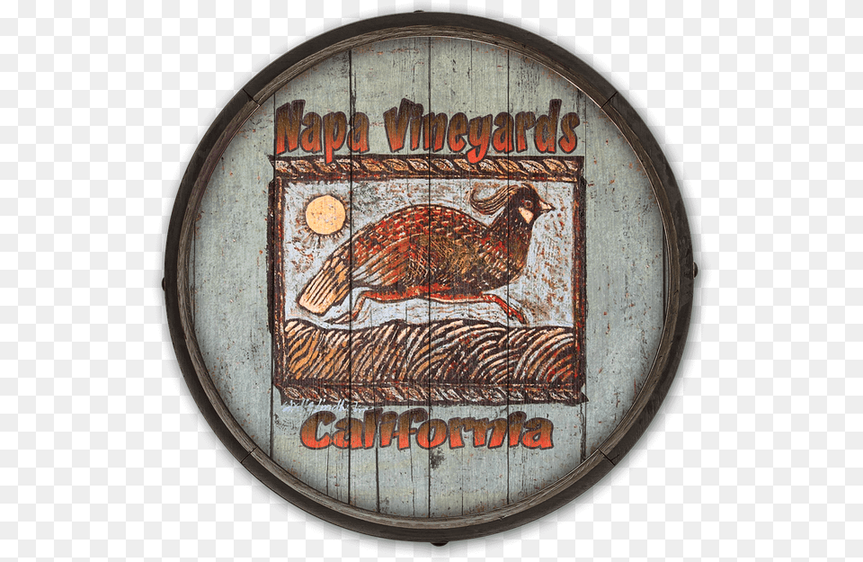 View Zoom Running Quail Personalized Barrel End Wood Sign Running Quail, Animal, Bird Free Png