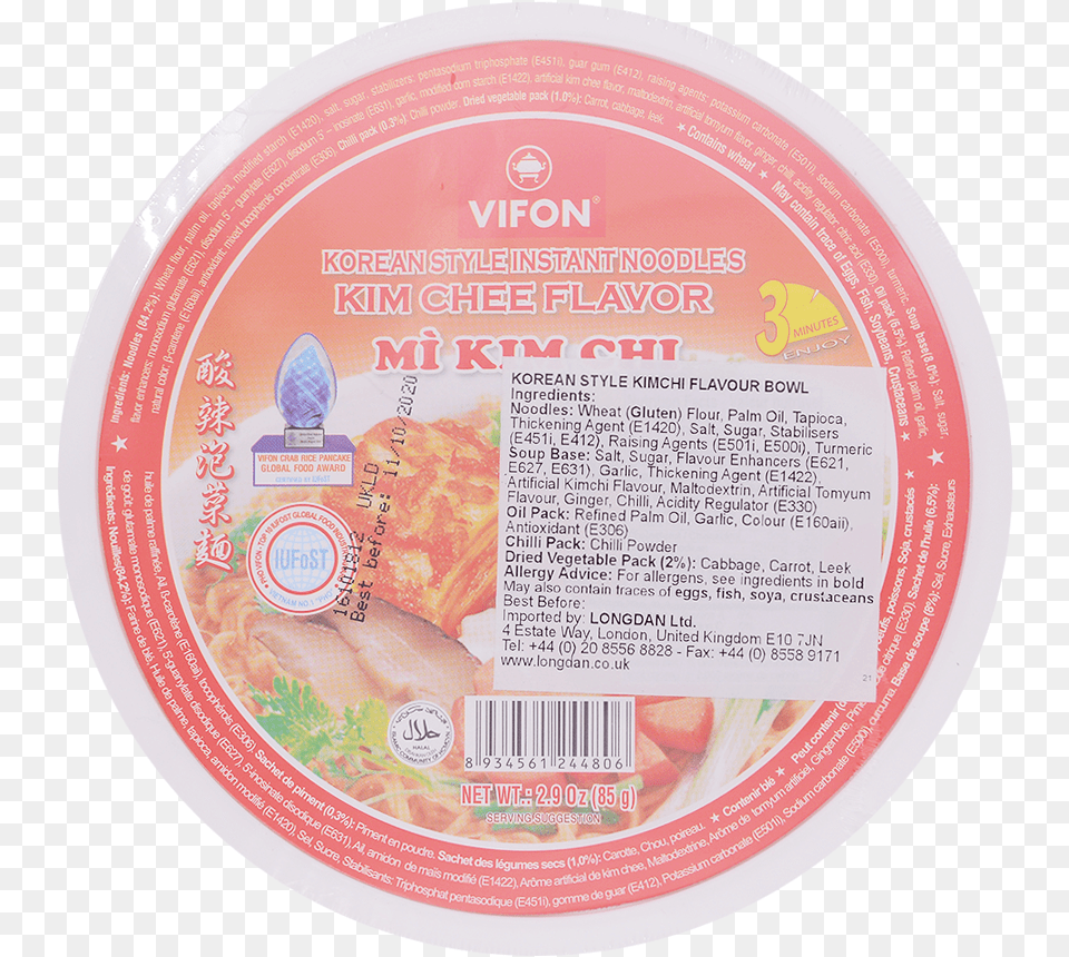 Vifon Korean Style Kimchi Flavour85g Vifon, Food, Meal, Dish Free Png