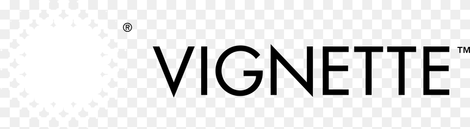 Vignette Logo Black And White Domed 6 X 15 Rectangle Magnet, Lighting Free Transparent Png