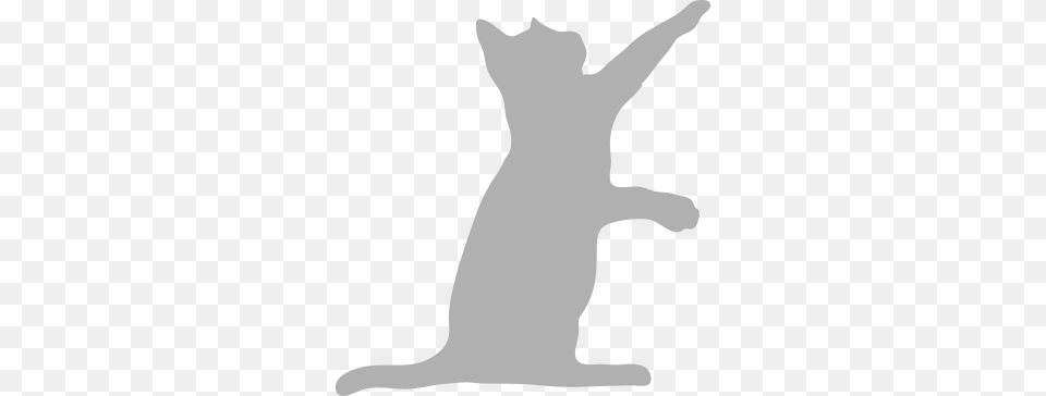 Vigor Sage Small Youg Cat Grey Grey Cat Silhouette, Gray Free Png