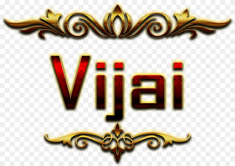 Vijai Decorative Name King Name, Logo, Emblem, Symbol Png Image