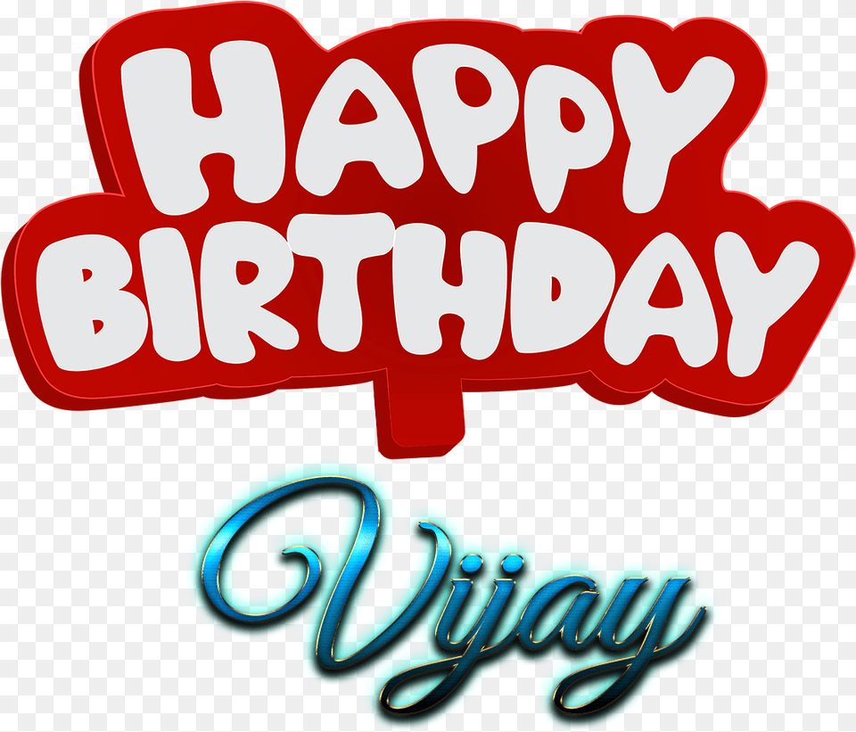 Vijay Happy Birthday Name Logo Logo Happy Birthday Vijay, Text, Dynamite, Weapon Free Transparent Png