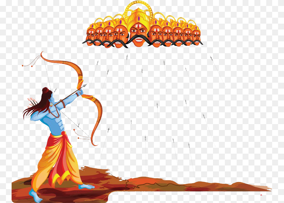 Vijayadashami Clipart Background Happy Dussehra Wishes 2019, Weapon, Adult, Female, Person Free Png