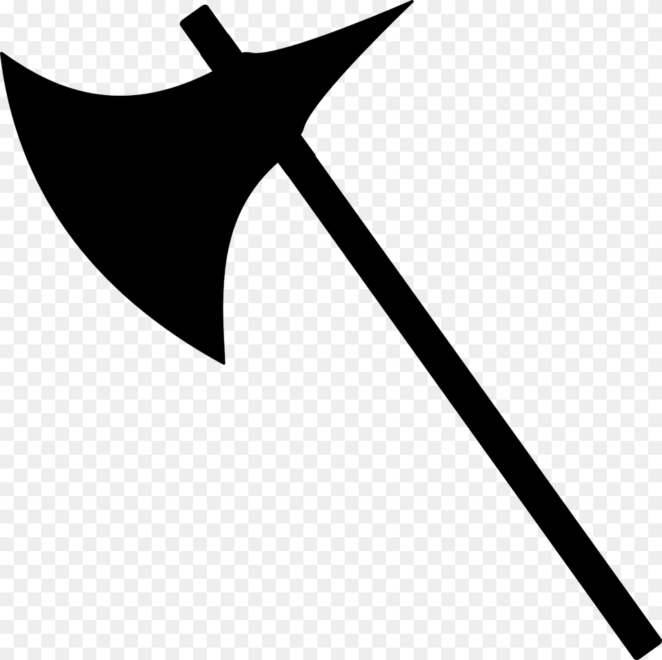 Viking Axe Clipart, Gray Png Image