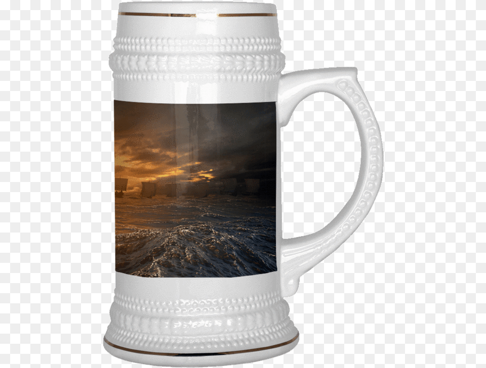 Viking Beer Stein With Longship Design Bridal Shower Gift Bride And Groom Original Wedding, Cup Free Png