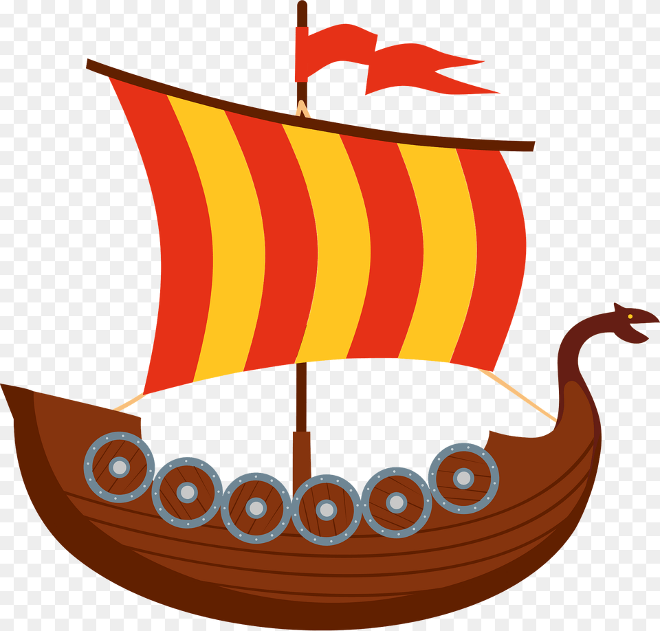 Viking Boat Clipart, Sailboat, Transportation, Vehicle, Gondola Free Transparent Png