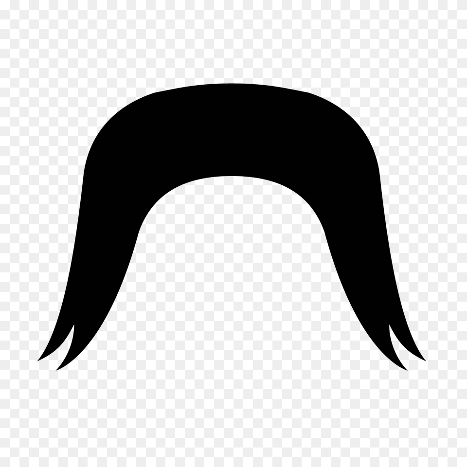 Viking Clipart Mustache, Gray Free Png