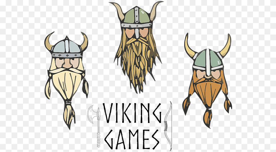 Viking Games Hd Logo V1 Cartoon, Animal, Bull, Mammal, Person Free Png Download