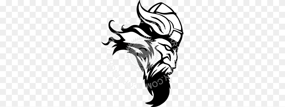 Viking Head Facing Right, Stencil, Adult, Electronics, Female Free Png Download