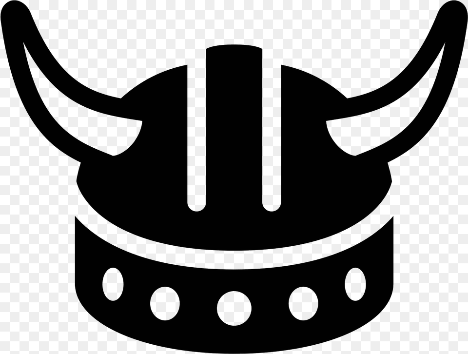 Viking Helmet Filled Icon Epoca Vikinga, Gray Free Png