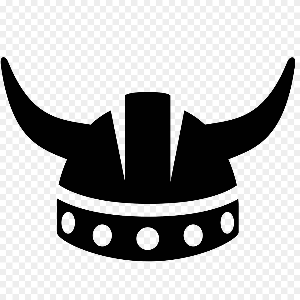 Viking Helmet Icon, Gray Png Image
