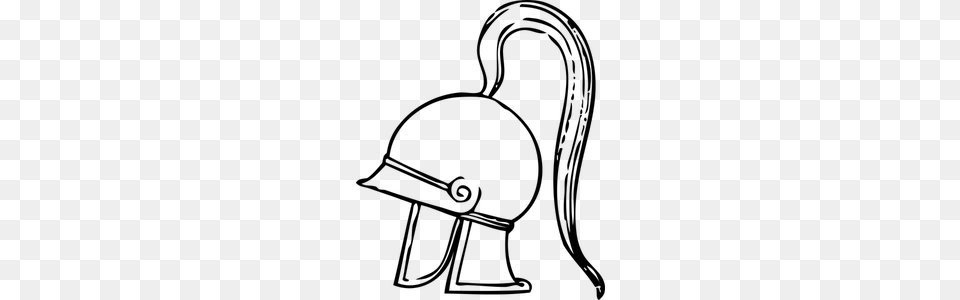 Viking Helmet With Horns Clipart, Gray Free Png Download